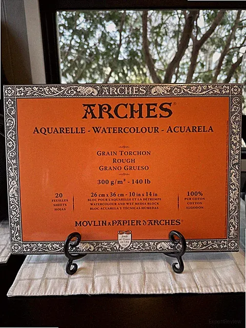 Arches Aquarelle Rough Watercolor Block 10”x14"- 140lb, 20 Sheets