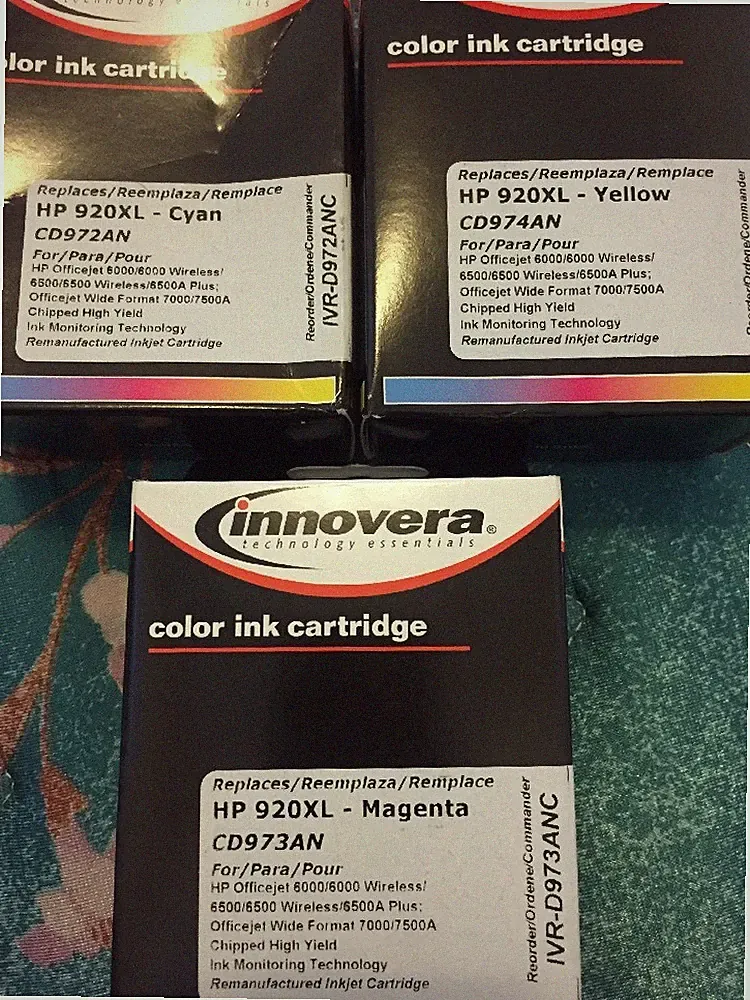 Cyan Magenta Yellow Ink Combo DEAL 3 Packs WOW!!