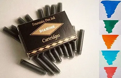 Diamine Ink Cartridge For Fountain Pens Floral 20 Per Package DM-5002