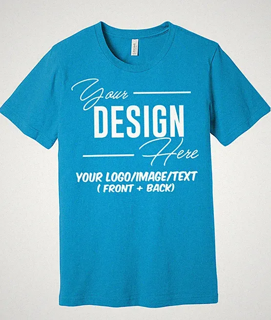 Ink Stitch Unisex Custom Your Own Custom Logo Texts Photo Cotton Jersey T-Shirts